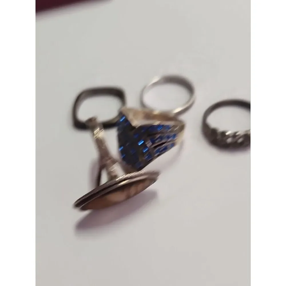 Scrap Sterling Rings 15.16grams